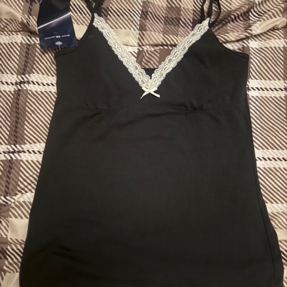 Brandy Melville black white laced singlet - Picture 1 of 1